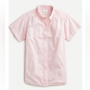 J. Crew Classic-fit short-sleeve lightweight cotton poplin shirt, sz20